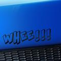 Whee! - Vinyl Decal - Choose Color - [MATTE BLACK]