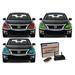 Flashtech LED RGB Multi Color Halo Ring Headlight and Fog Light Kit for Nissan Altima 13-15 with V.3 Fusion Color Change Wifi Remote