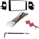 GSKIT821 Car Stereo Installation Kit for 1995-1999 GMC Yukon - in Dash Mounting Kit Wire Harness Antenna Adapter for Double Din Radio Receivers