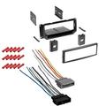 GSKIT737 Car Stereo Installation Kit for 2001 Dodge Caravan - in Dash Mounting Kit (with Pocket) Wire Harness for Single Din Radio Receiver