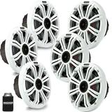 Kicker 6.5 White Marine Speakers (QTY 6) 3 pairs of OEM replacement speakers