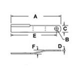 Rotary Cutter Blade Offset CW Suction fits John Deere MX10 HX10 CX15 HX15 W45326