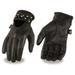 Milwaukee Leather MG7765 Women s Black Leather Gel Palm Open Wrist Motorcycle Hand Gloves W/ Stylish â€˜Wrist Detailingâ€™ Large