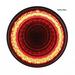 (2) 24 LED 4 Round MIRAGE Stop Turn & Tail Lights - Red LED/Red Lens