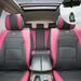 FH Group Car Seat Cover Leatherette Luxury Bucket Pair Seat Covers Black Pink w/ Free Air Freshener