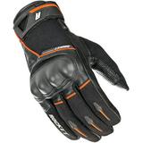 Joe Rocket Super Moto Mens Leather Motorcycle Gloves Black/Orange XL