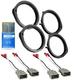 GSKIT3355 Car Speaker Installation Kit - for 2012-2013 Honda Crosstour Front and Rear 6.5 and 6.75 Speaker Locations Speaker Wire Harness