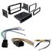 For GMC 2007-2013 Sierra (does not fit 2007 classic or older body styles) car stereo dash install mounting kit wire harness radio antenna