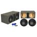 (2) MTX 7515-44 15 1500 Watt RMS Car Audio Subwoofers+Vented Sub Box Enclosure