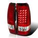 Spec-D Tuning LED Tail Lights for 99 to 02 Chevrolet Silverado- Red - 11 x 20 x 22 in.