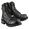 Milwaukee Leather MBM9030 Men s Black 8-inch Lace-Up Classic Logger Boots 9