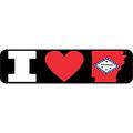 8in x 2in I Love Arkansas Magnet Door Magnetic Magnets State Flag