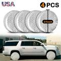 4Pcs 27 Canvas RV Wheel Tire Covers Tire Protector Cover Set for Trailer Car iClover RV Wheel Motorhome Wheel Covers Sun Protector Hook Design Fits 27 to 29 Tire Diameters