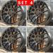 NEW 18 inch x 8.0 Alloy Wheels Rims Compatible with M3 STYLE BMW 3 SERIES 4 SERIES NON STAGGERED] 5 lug Glass Matte Black +35 offset Set of 4