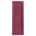 Alpha Shutters Cathedral Top Full-style Open Louver Shutters Pair Vinyl in Red/Pink/Indigo | 64 H x 16 W x 0.125 D in | Wayfair L216064330