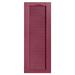 Alpha Shutters Cathedral Top Full-style Open Louver Shutters Pair Vinyl in Red/Pink/Indigo | 60 H x 18 W x 0.125 D in | Wayfair L218060330