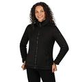 Regatta Women's Razia Knit Effect Full Zip Fleece, Black(Black), 16