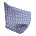 East Urban Home Classic Hand Drawn Chevron Bean Bag Cover Polyester/Fade Resistant/Scratch/Tear Resistant in Blue | 27 H x 30 W x 25 D in | Wayfair