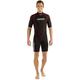 Cressi Men's Tortuga Wetsuit 2.5mm Shorty Neoprenanzug aus High Stretch Neopren für Herren, Schwarz/Rot, S/2