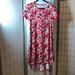 Lularoe Dresses | Lularoe Carly Swing Dress | Color: Cream/Red | Size: S