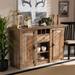 Baxton Studio Albert Modern Farmhouse Rustic Finished Wood 2-Door Dining Room Sideboard Buffet - Wholesale Interiors BH-001-Yosemile Oak-Buffet