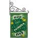 Breeze Decor Irish Luck Impressions Decorative 2-Sided Polyester 19 x 13 in. Flag Set in Green | 18.5 H x 13 W x 1 D in | Wayfair