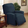 Latitude Run® T-Cushion Recliner Slipcover Polyester in Blue/Black | 1.0E-4 H x 66.5 W x 64 D in | Wayfair 9503870346F341CDBE4690DE11456A8A