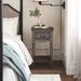 Ophelia & Co. Liscomb 1 - Drawer Solid Wood Nightstand Wood in Gray/Brown | 28.5 H x 15.5 W x 15.5 D in | Wayfair A68DC68F88054A0BA52C2D293202415B