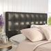 Emily Vinyl Headboard by Modway Faux Leather/Upholstered in Black | 53 H x 61.5 W x 3.5 D in | Wayfair MOD-5171-BLK