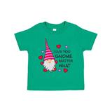 Inktastic I Luv You Gnome Matter What with Gnome and Hearts Boys or Girls Toddler T-Shirt