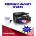 Magnetic Printable Sheets for home or commercial printing - Magnetic Inkjet Paper - Glossy White - 8.5 x 11 x 15 Mil (Pack of 20)