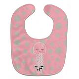 Caroline s Treasures Baby Bib Pink Jellyfish