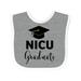 Inktastic Nicu Graduate-graduation Hat Boys or Girls Baby Bib