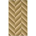 SAFAVIEH Courtyard Arnold Chevron Stripes Indoor/Outdoor Area Rug Cream/Green 2 7 x 5