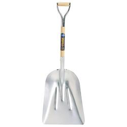 The AMES Companies Inc. Aluminum Scoop 20 in L x 15.25 in W blade 27 in White Ash D-Grip Handle - 1 EA (027-1681400)