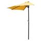 International Caravan St. Kitts 9 Half Patio Umbrella in Lemon Yellow