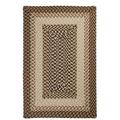 Colonial Mills 7 x 9 Chocolate Brown Braided Reversible Rectangular Area Throw Rug