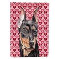 Carolines Treasures SC9716GF German Pinscher Hearts and Love Flag Garden Size Small multicolor