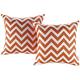 Modway Modway Two Piece Outdoor Patio Pillow Set in Chevron