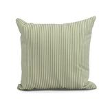 Simply Daisy 18 x 18 Ticking Stripe Outdoor Pillow Green