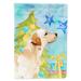 Carolines Treasures BB9423GF Yellow Labrador 2 Christmas Flag Garden Size Small multicolor