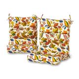 Esprit Floral 44 x 22 in. Outdoor High Back Chair Cushion (set of 2) by Greendale Home Fashions