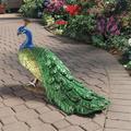 Design Toscano The Regal Peacock Garden Sculpture: Large