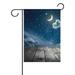POPCreation Night Sky Garden Flag Summer Ocean Sea Sunset 12x18 inches Outdoor Flag Home Party