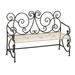 Evergreen European Scroll Outdoor Safe Metal Bench