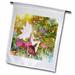 3dRose Magical Fairy With Butterfly Friends - Garden Flag 12 by 18-inch