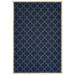 Oriental Weavers of America Bicoir Geometric Indoor/Outdoor Polypropylene Rug Navy