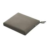 Classic Accessories Ravenna Water-Resistant Patio Seat Cushion 17 x 15 x 2 inch Dark Taupe