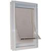 Ideal Pet Deluxe Aluminum Pet Door White Super Large