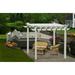 Vita 6.5 x 6.5 Portland White Vinyl Pergola VA64998